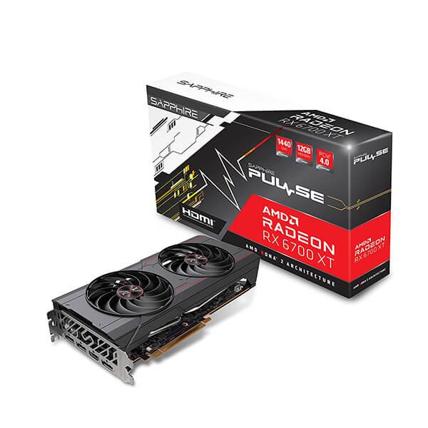 SAPPHIRE PULSE RADEON RX 6700 XT GAMING 12GB GDDR6 GRAPHICS CARD 11306-02-20G