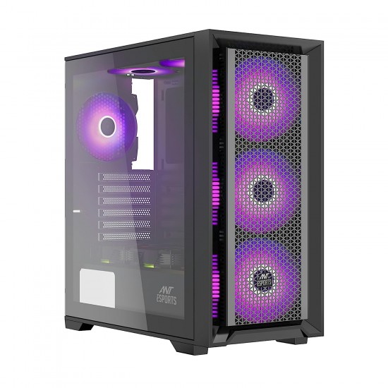 ANT ESPORTS SX7 MID-TOWER ATX GAMING CABINET BLACK