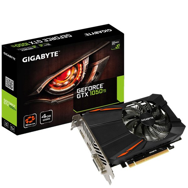 Gigabyte GeForce GTX 1050 Ti D5 4G Graphic Card GV-N105TD5-4GD