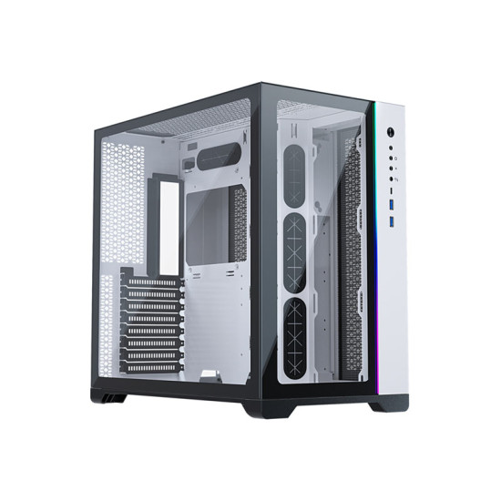 PHANTEKS METALLICGEAR NEO QUBE D-RGB MID TOWER TEMPERED GLASS CABINET - WHITE