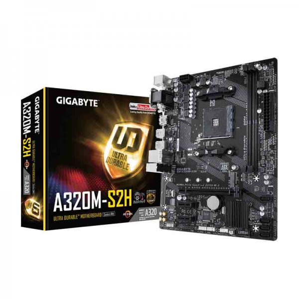 Gigabyte GA-A320M-S2H AM4 Micro ATX AMD Motherboard