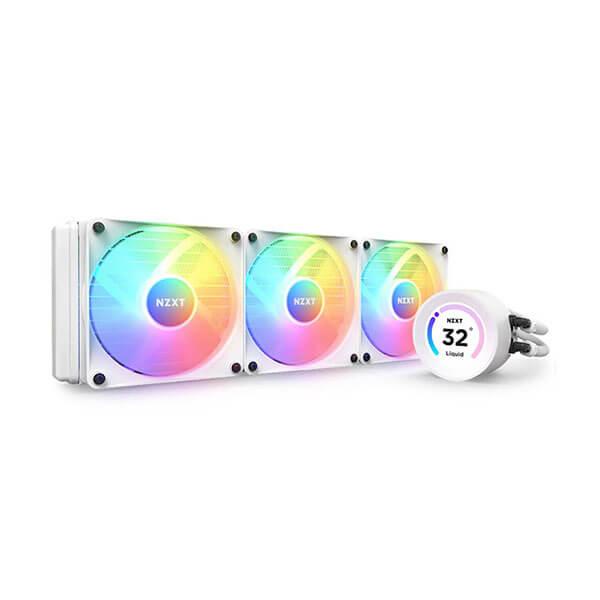 NZXT 360mm Kraken Elite RGB All-in-One Liquid CPU Cooler (White) RL-KR36E-W1