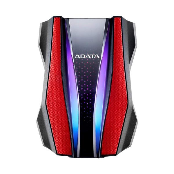 Adata HD770G RGB 2TB Red External Hard Drive AHD770G-2TU32G1-CRD