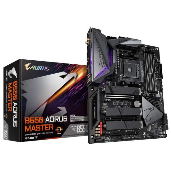 Image of AMD GIGABYTE B550 AORUS MASTER MOTHERBOARD