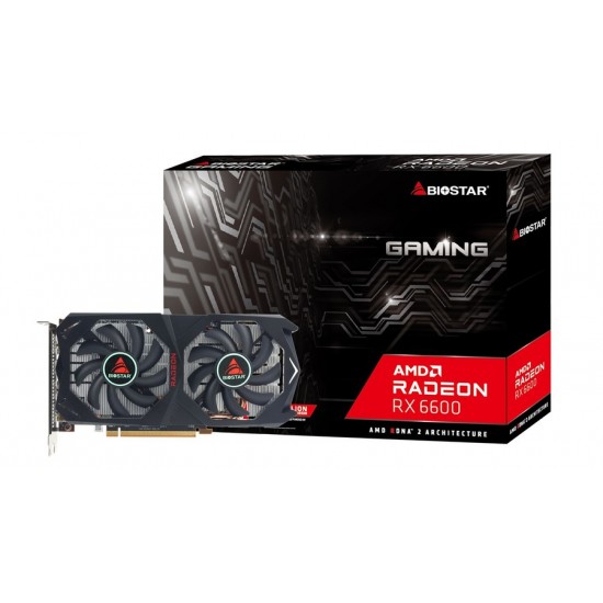 Image of BIOSTAR RADEON RX 6600 8GB GAMING GRAPHIC CARD