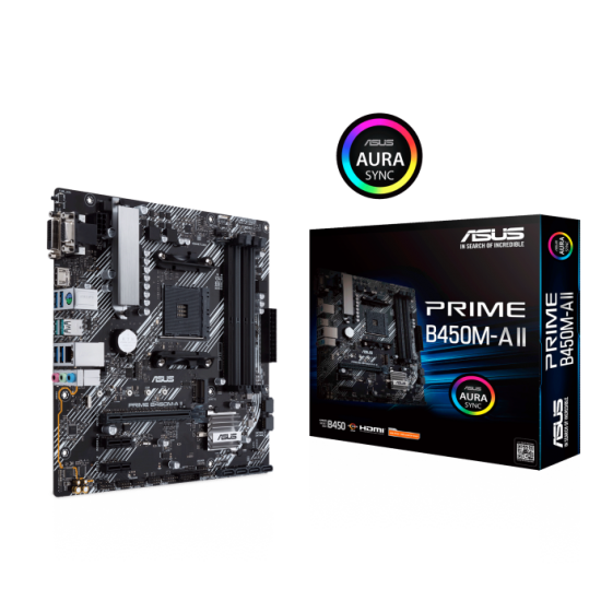 Image of ASUS PRIME B450M-A II AMD AM4 MOTHERBOARD