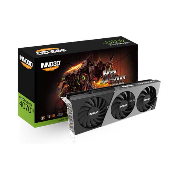 INNO3D RTX 4070 Ti X3 OC 12GB GDDR6X Graphic Card N407T3-126XX-186148N