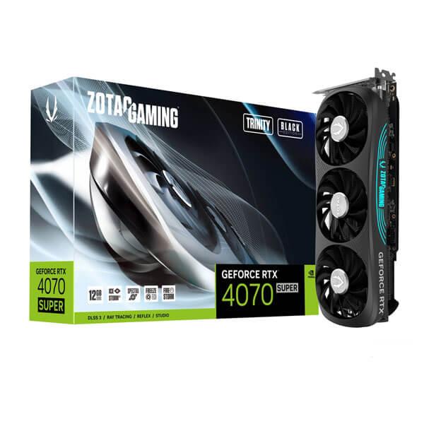 ZOTAC GAMING RTX 4070 SUPER TRINITY BLACK 12GB GRAPHICS CARD