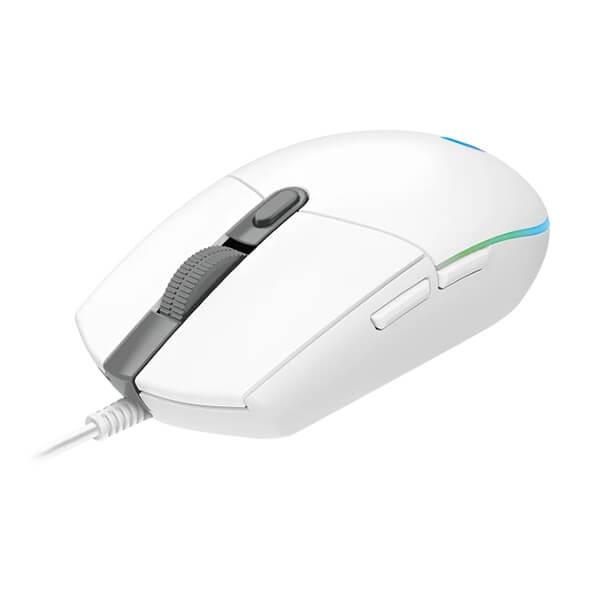 Logitech G203 Lightsync RGB Gaming Mouse (8000 DPI, RGB Lighting, 1000Hz Polling Rate, White)