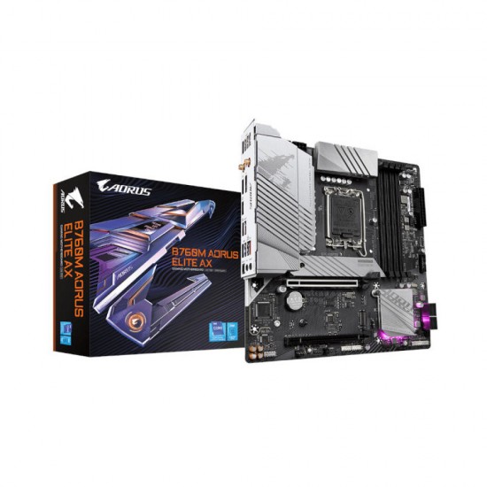 GIGABYTE GA-B760M AORUS ELITE AX DDR5 INTEL LGA1700 MOTHERBOARD