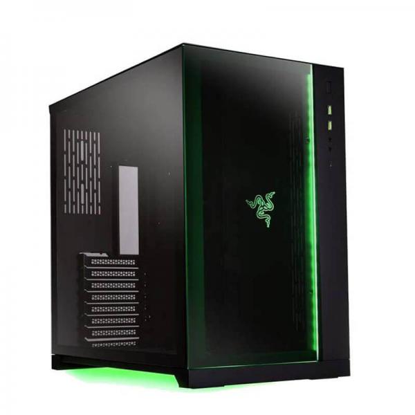 Lian Li PC-O11 Dynamic Razer Edition (E-ATX) Mid Tower Cabinet - With Tempered Glass Side Panel (Black)