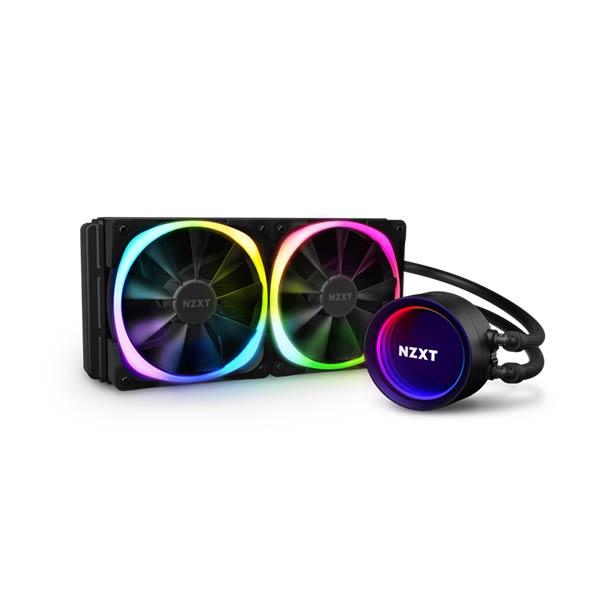 NZXT Kraken X53 ARGB All In One 240mm CPU Liquid Cooler And CAM Compatible With AER RGB Fan RL-KRX53-R1