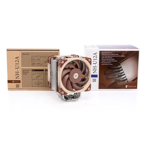 Noctua NH-U12A Premium 120mm CPU Cooler with High-Performance Quiet NF-A12x25 PWM Fan