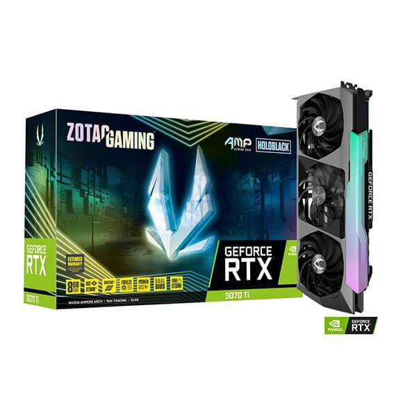 ZOTAC GAMING GeForce RTX 3070 Ti AMP Extreme Holo 8GB LHR GDDR6X Graphic Card ZT-A30710B-10P