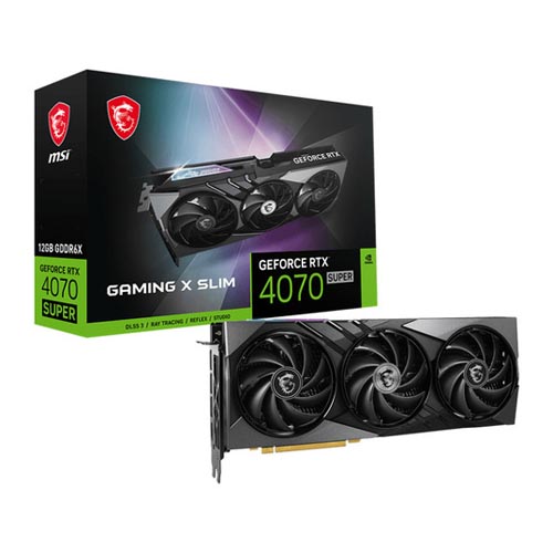 MSI GeForce RTX 4070 SUPER 12G GAMING X SLIM Graphic Card