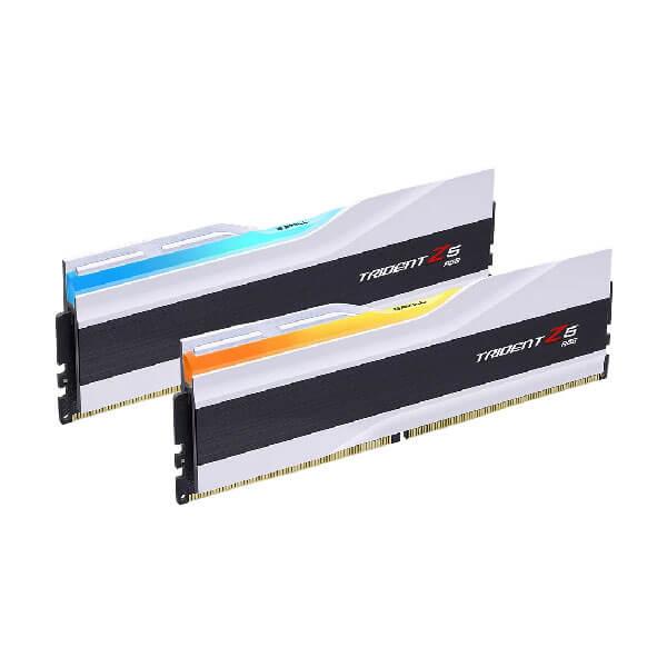 G.SKILL TRIDENT Z5 RGB 64GB (32GBX2) DDR5 6000MHZ DESKTOP RAM (WHITE)