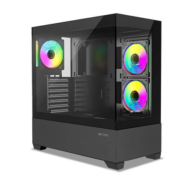 ANT ESPORTS CRYSTAL Z3 ARGB (ATX) MID TOWER CABINET (BLACK)