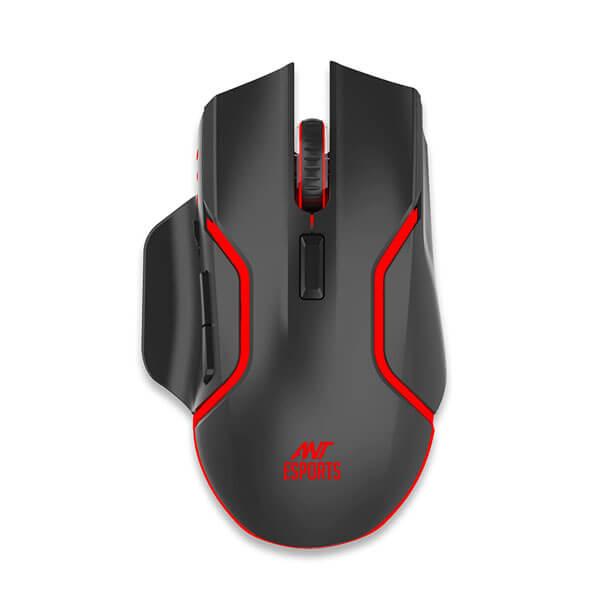 Ant Esports GM320 Pro RGB Wireless Gaming Mouse (3200 DPI, Optical Sensor, RGB LED Backlit Lighting, 1000Hz Polling Rate, Black)