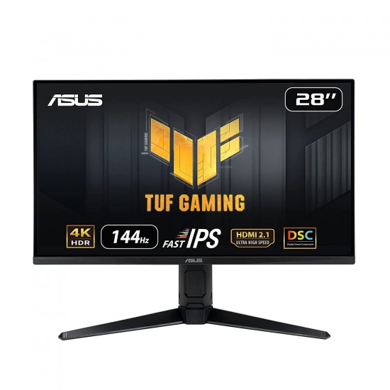 ASUS TUF 28 INCH VG28UQL1A UHD IPS 144HZ GAMING MONITOR WITH HEIGHT ADJUSTMENT