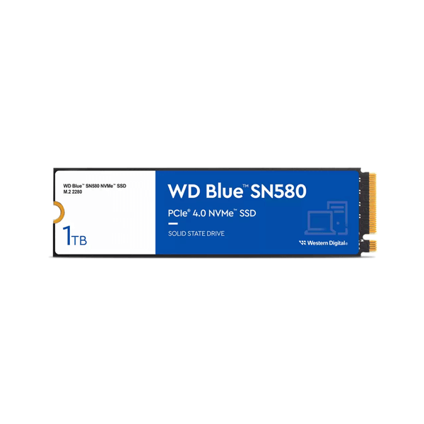 WESTERN DIGITAL BLUE SN580 1TB M.2 NVME GEN4 INTERNAL SSD (WDS100T3B0E)