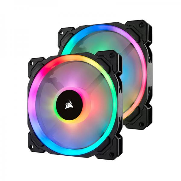 Corsair LL140 RGB 140mm Dual Light Loop RGB LED PWM Fan (Dual Pack)