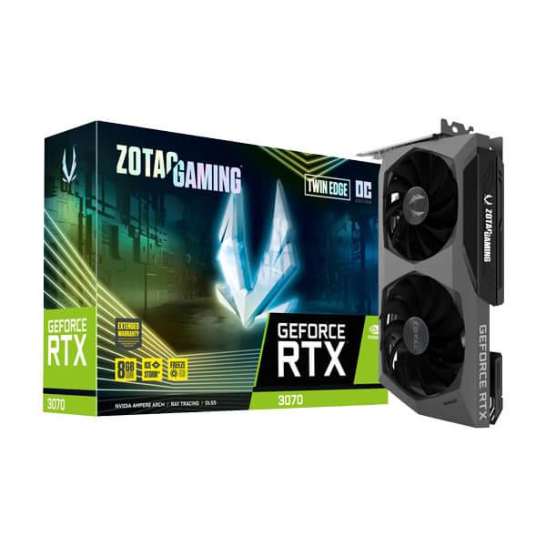 Zotac Gaming GEFORCE RTX 3070 TWIN EDGE OC LHR 8GB GDDR6 256-BIT Gaming GRAPHICS CARD ZT-A30700H-10PLHR