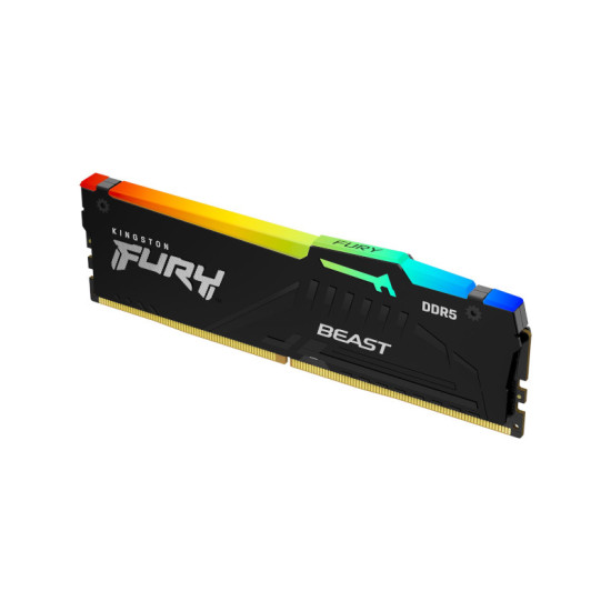 KINGSTON FURY BEAST RGB 16GB (1X16GB) 6000MHZ DDR5 CL36 MEMORY - BLACK