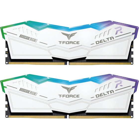 Image of TeamGroup-T-Force-Delta-RGB-16X2-DDR5-6400Mhz-White