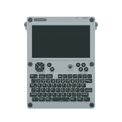 Image of Clockwork Uconsole Kit Rpi Cm4 Lite With Raspberry Pi Cm4 104000 Lite Core Matte Silver Wifi Only (Imported)